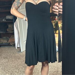 Victoria's Secret Black Strapless Push-Up Dress size 34B